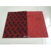 山東廠家直銷拉絨雙色拉花賓館走廊地毯黑紅色dyl803